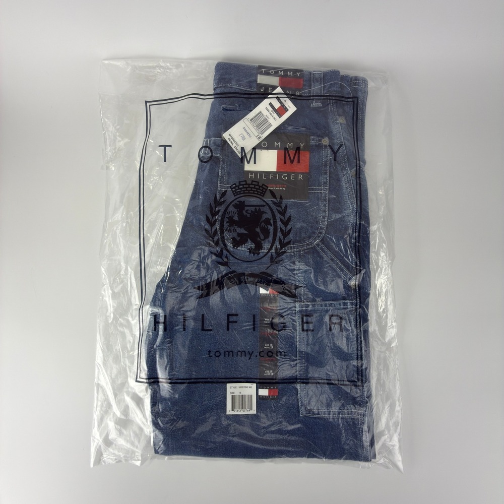 Tommy Hilfiger Boys Carpenter Fit Jeans Size 18 Waist 29 Blue Denim NWT